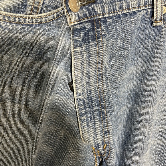 PARKE OFFICIAL Crossover Jean LEVI’S Baggy/Grunge in Medium Wash Denim  Size XL - Picture 5 of 8